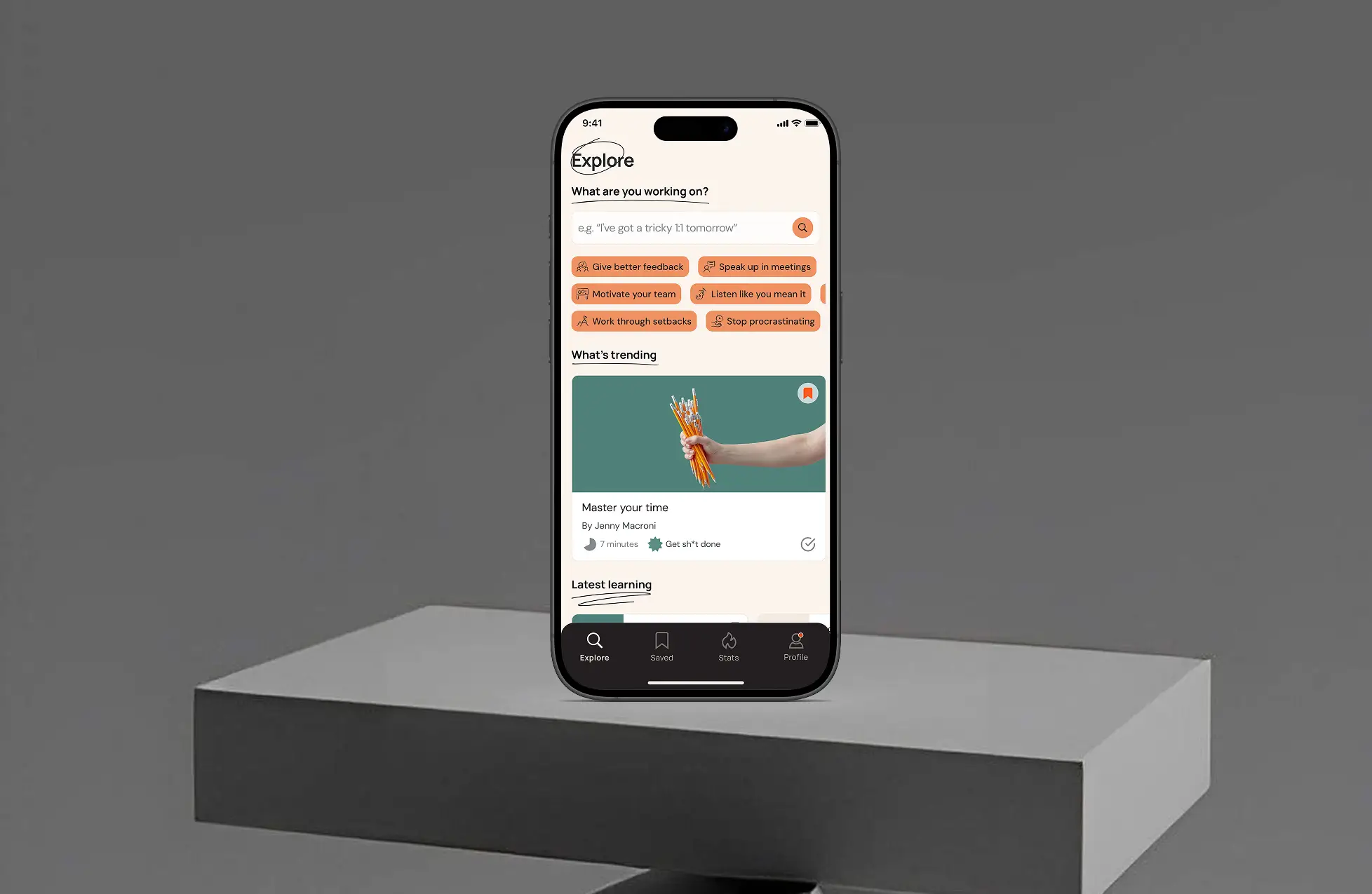 Learna App Mockup Sample