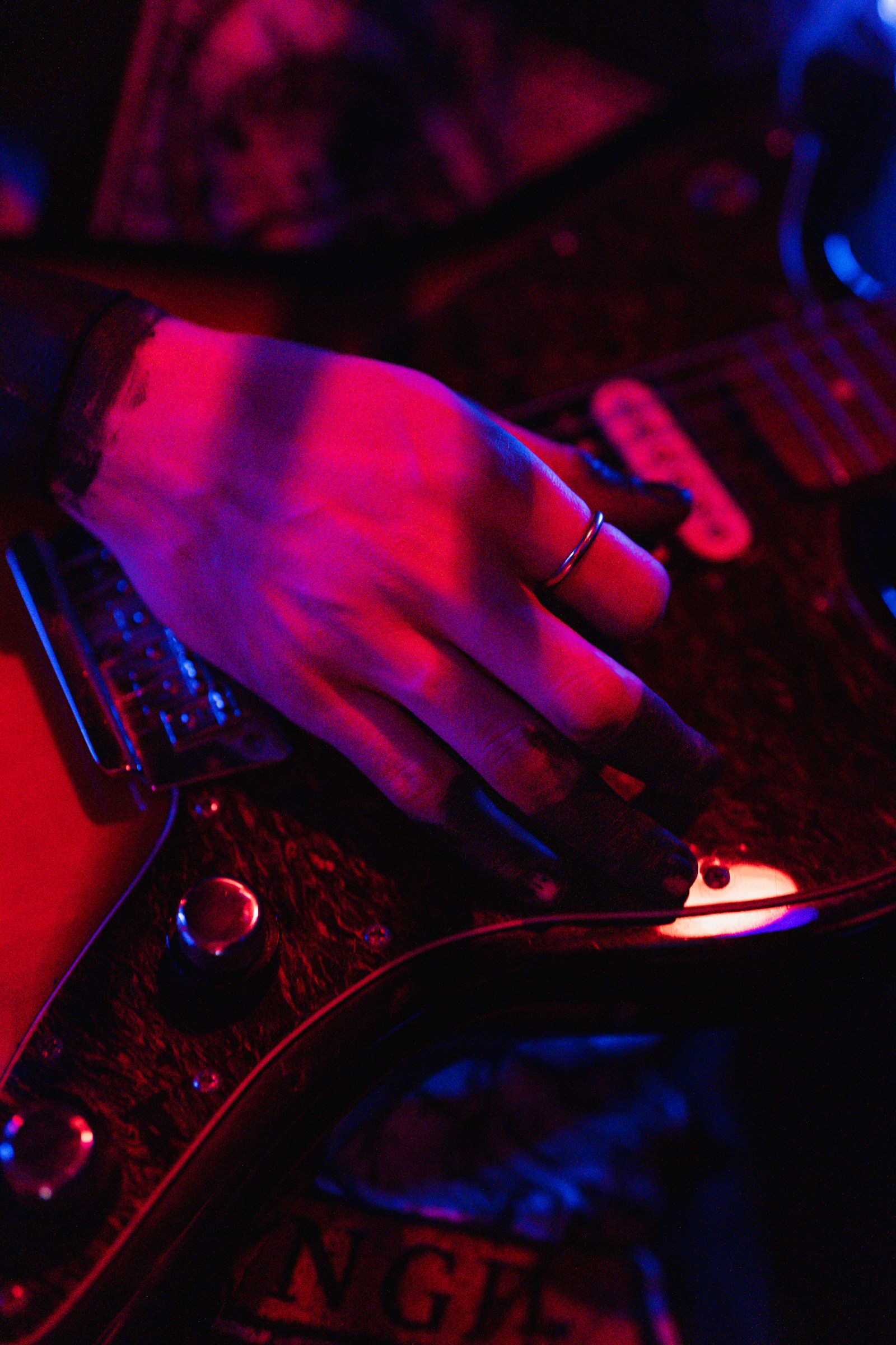 Guitar detail for campaign presentation imagery