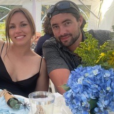 a dropping bottle with bird of paradise flower