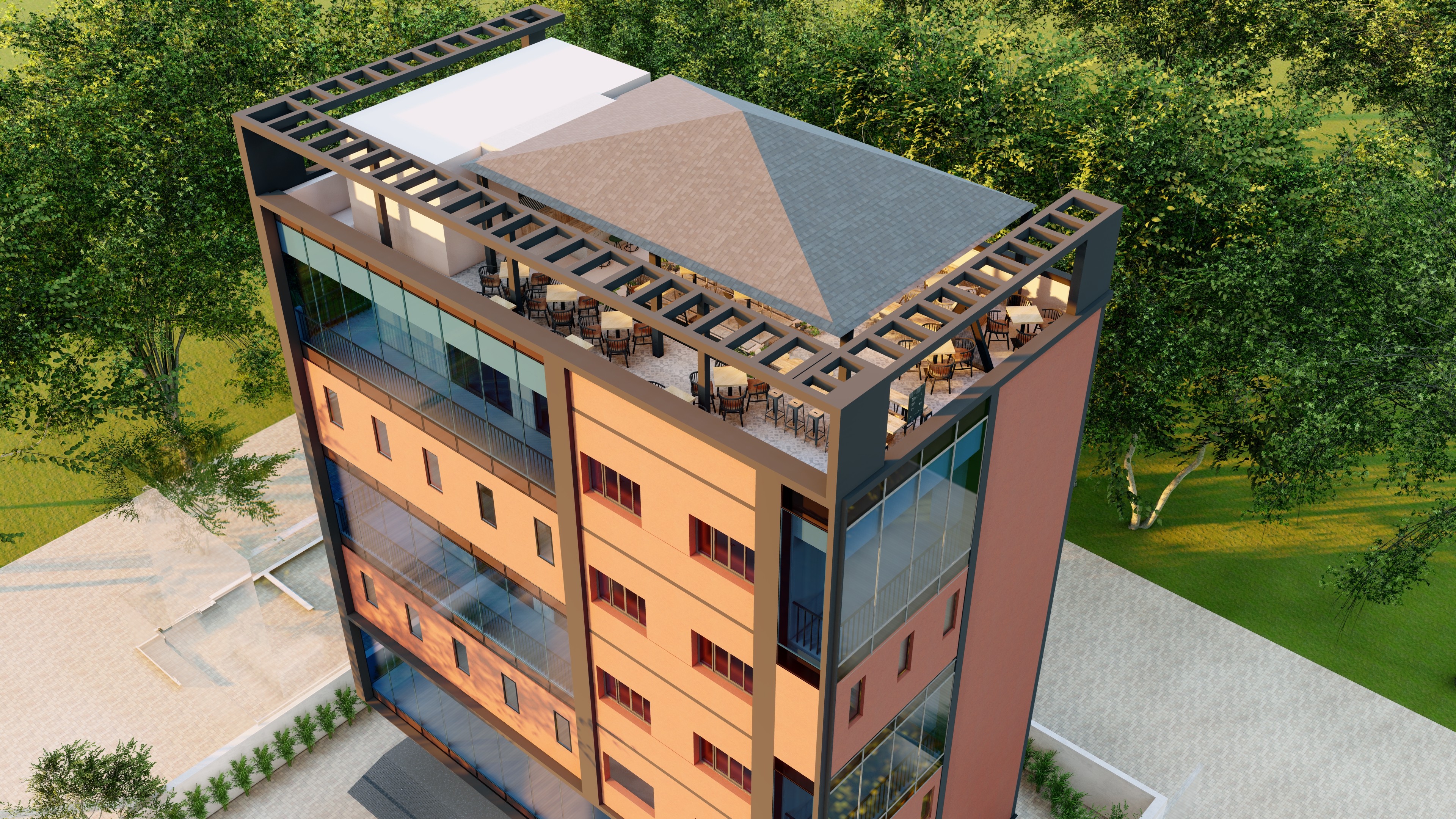 modern house exterior