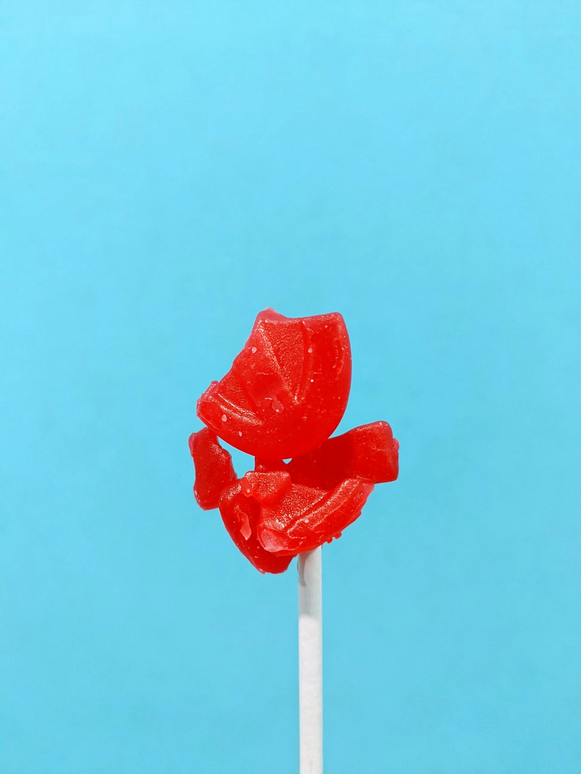 Red dye lollipop