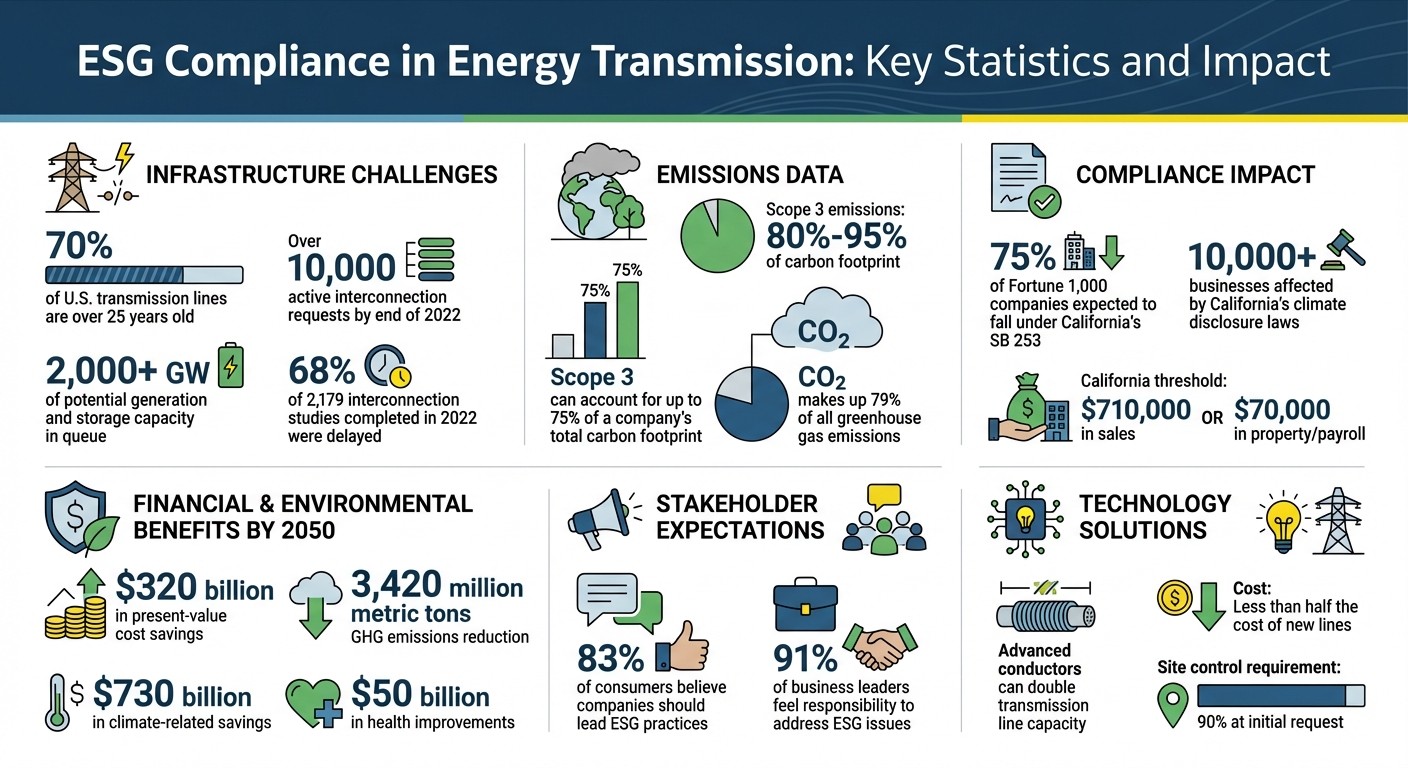 ESG Compliance in Energy Transmission: Key Statistics and Impact