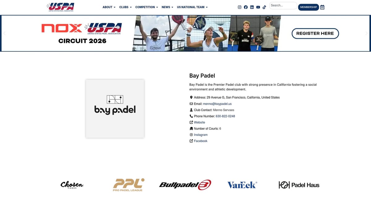 Top 7 Padel Club Experiences to Try in 2026 - Bay Padel Treasure Island – San Francisco, CA