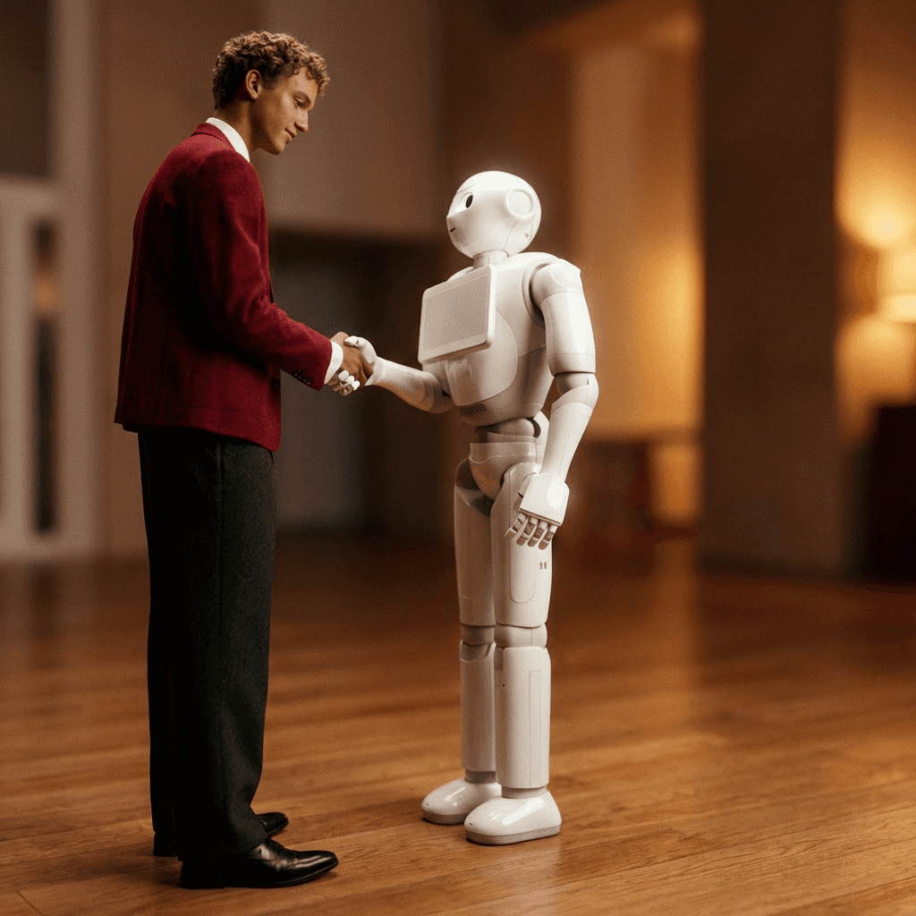Man using resistance band for exercise, assisted by another person, improving flexibility.