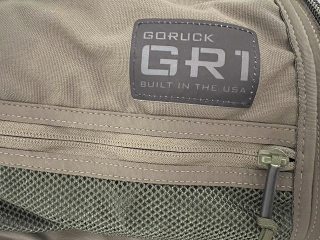 GR1 GoRuck label