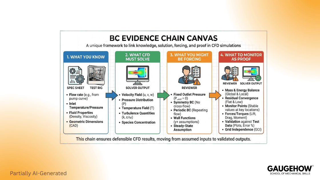 CFD evidence chain framework for boundary conditions