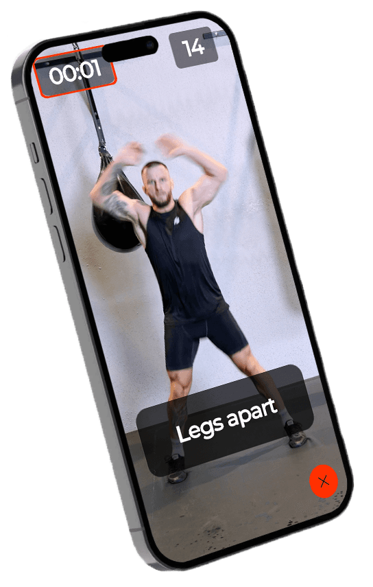 JunFit app with interactive workout counting reps and providing feedback