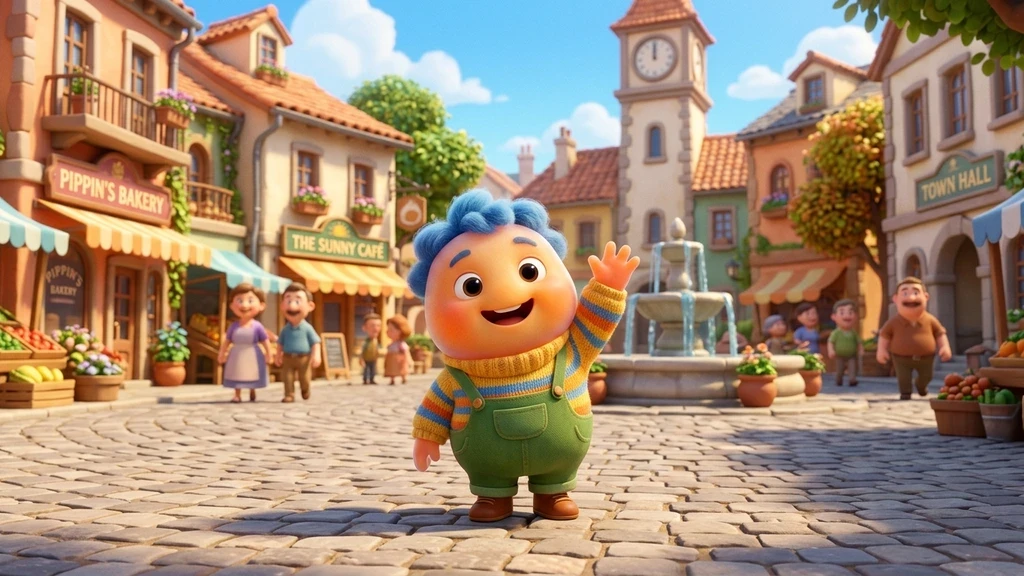 3D Cartoon AI video style sample