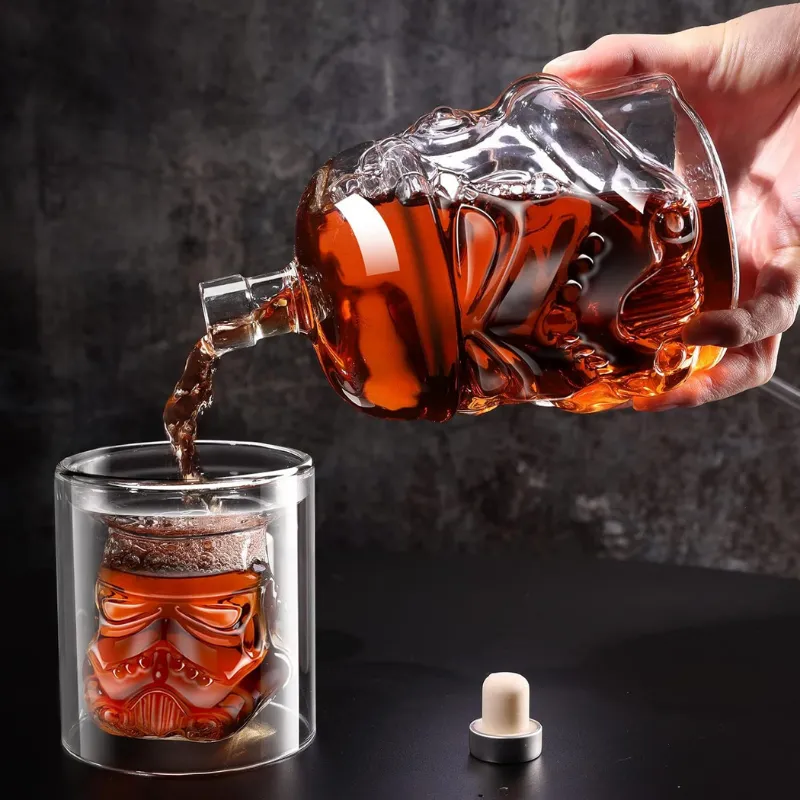 Stormtrooper decanter and glass