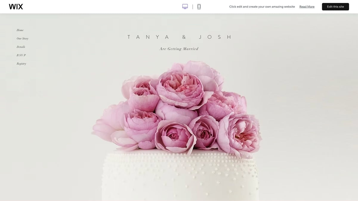 7 Stunning Wedding Web Template Picks for 2026 Brides - Wix: Wedding Invitation Template
