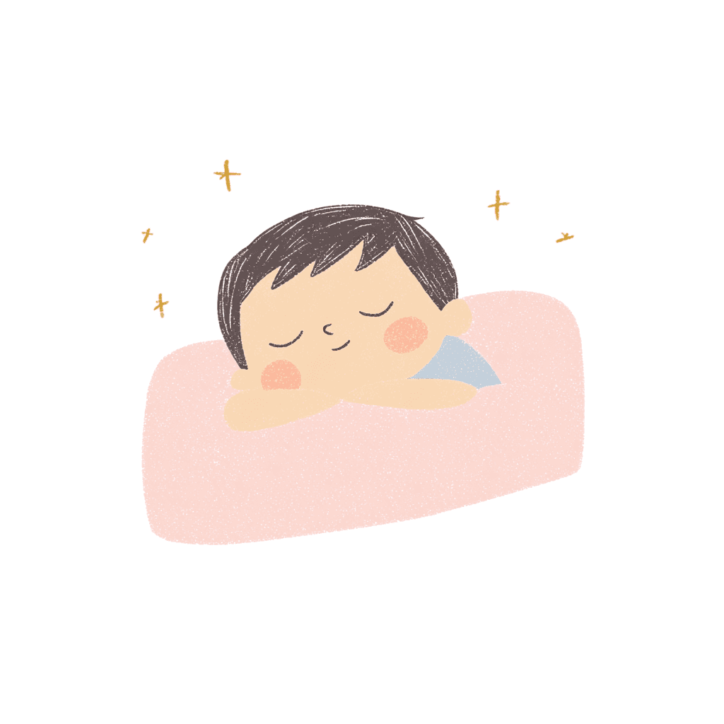 illustration of a sleeping child