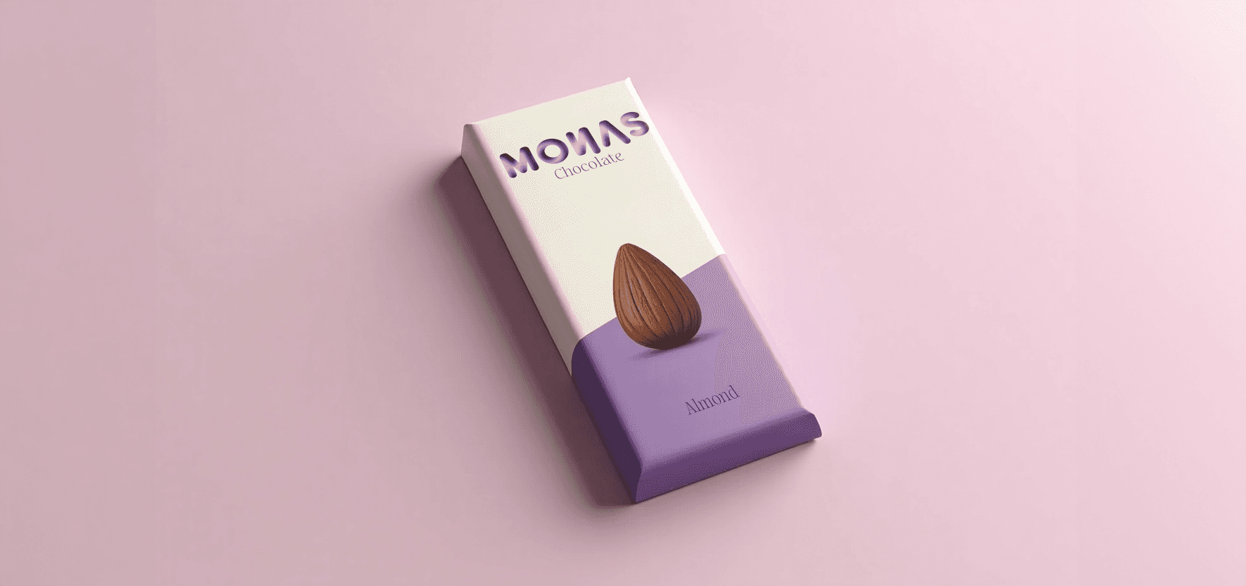 Monas Chocolate beyaz mor bademli çikolata almond milka