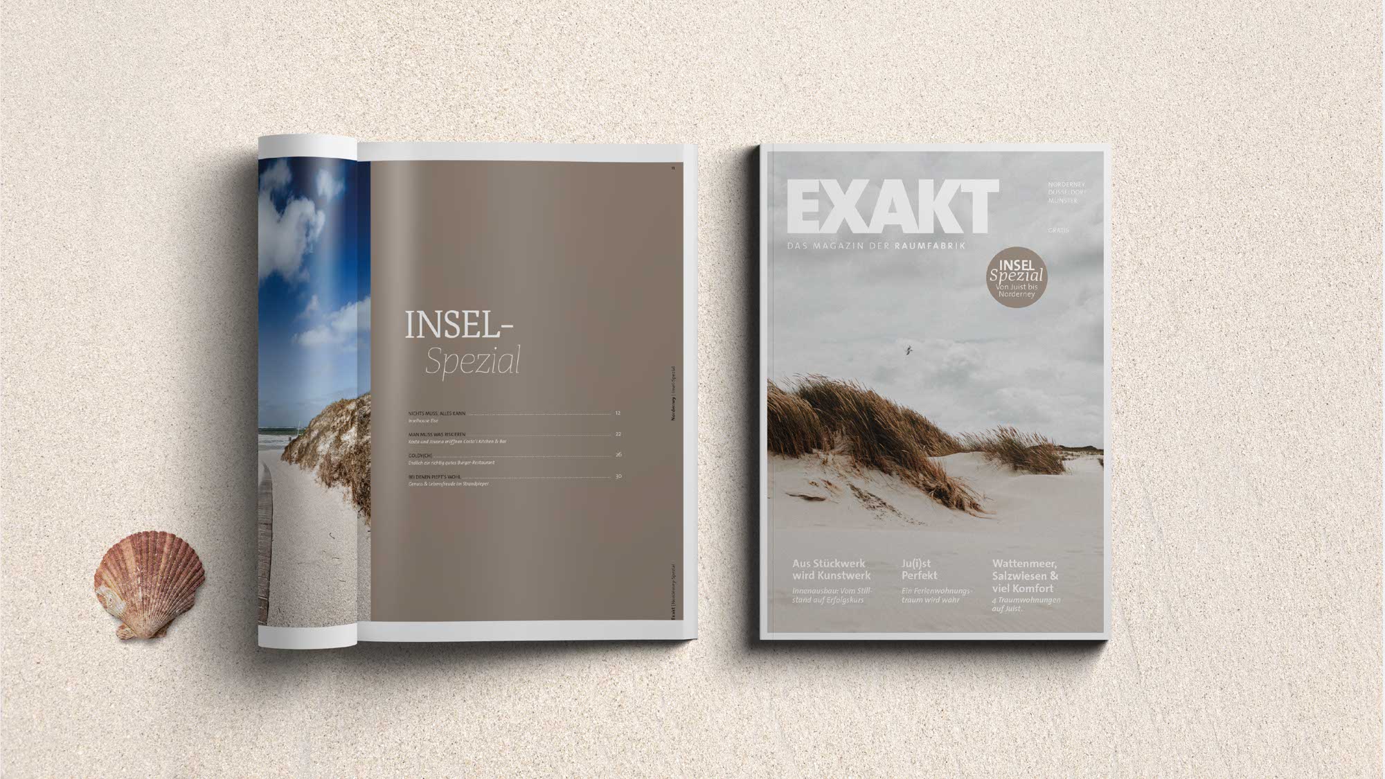 Titelseite des Exakt Magazins – konzeptionelles Editorial Design mit Fokus auf Klarheit