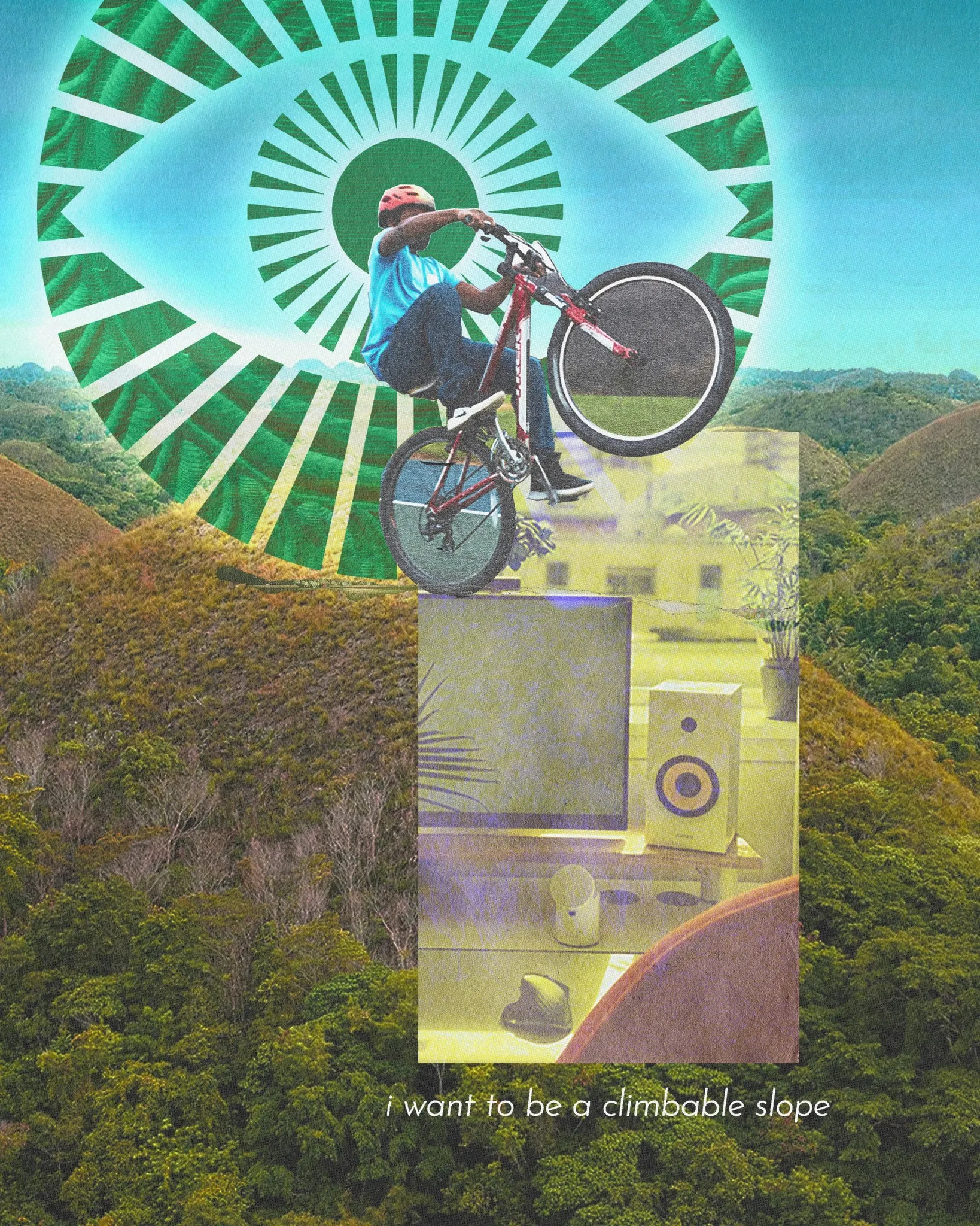 Black and white wave