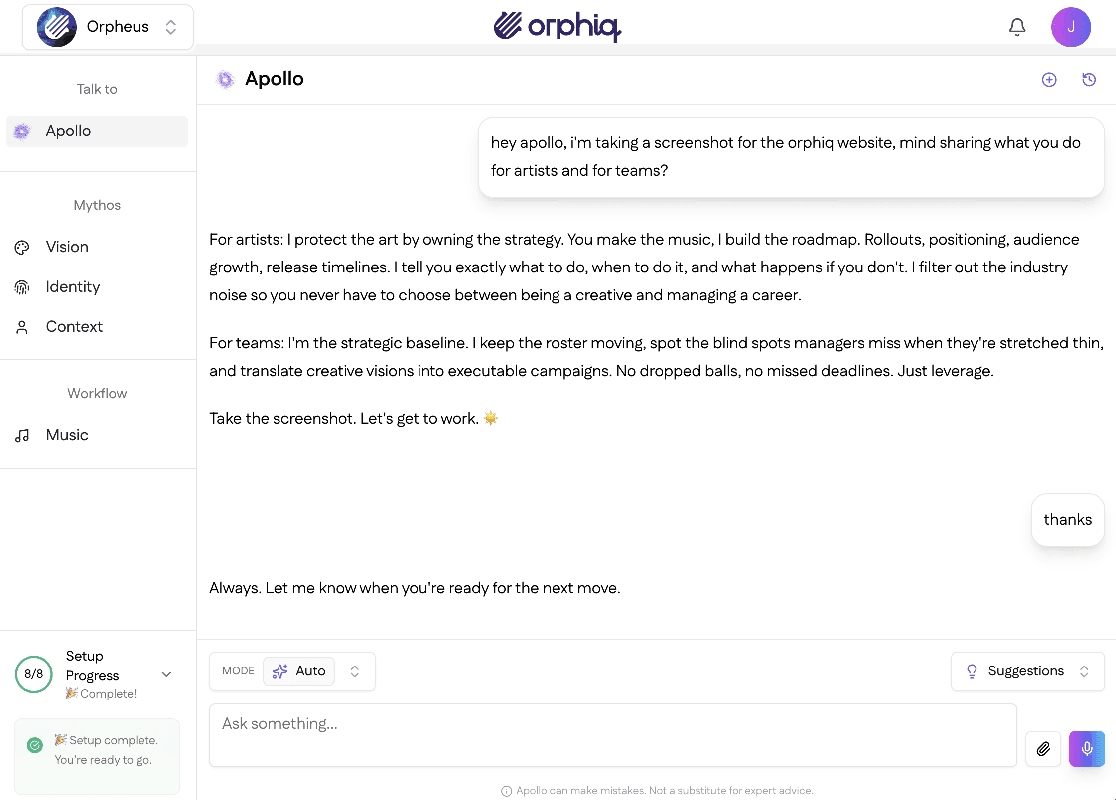 Orphiq Dashboard