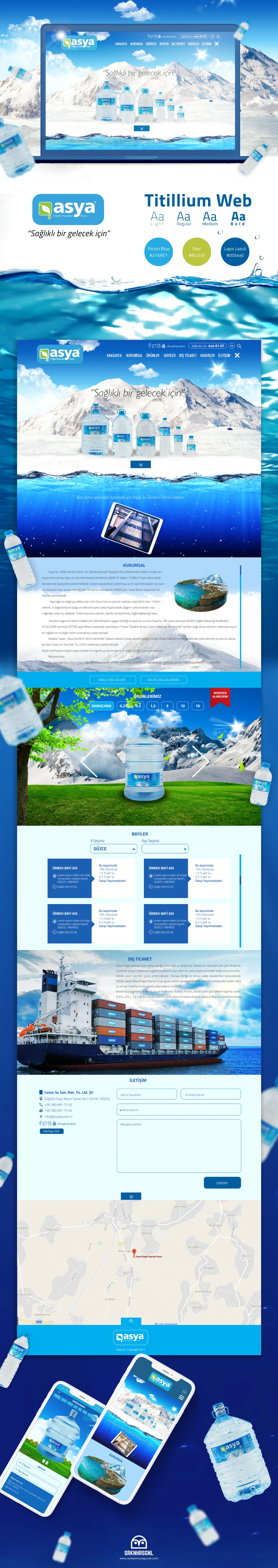 Asya Natural Spring Water Website Design