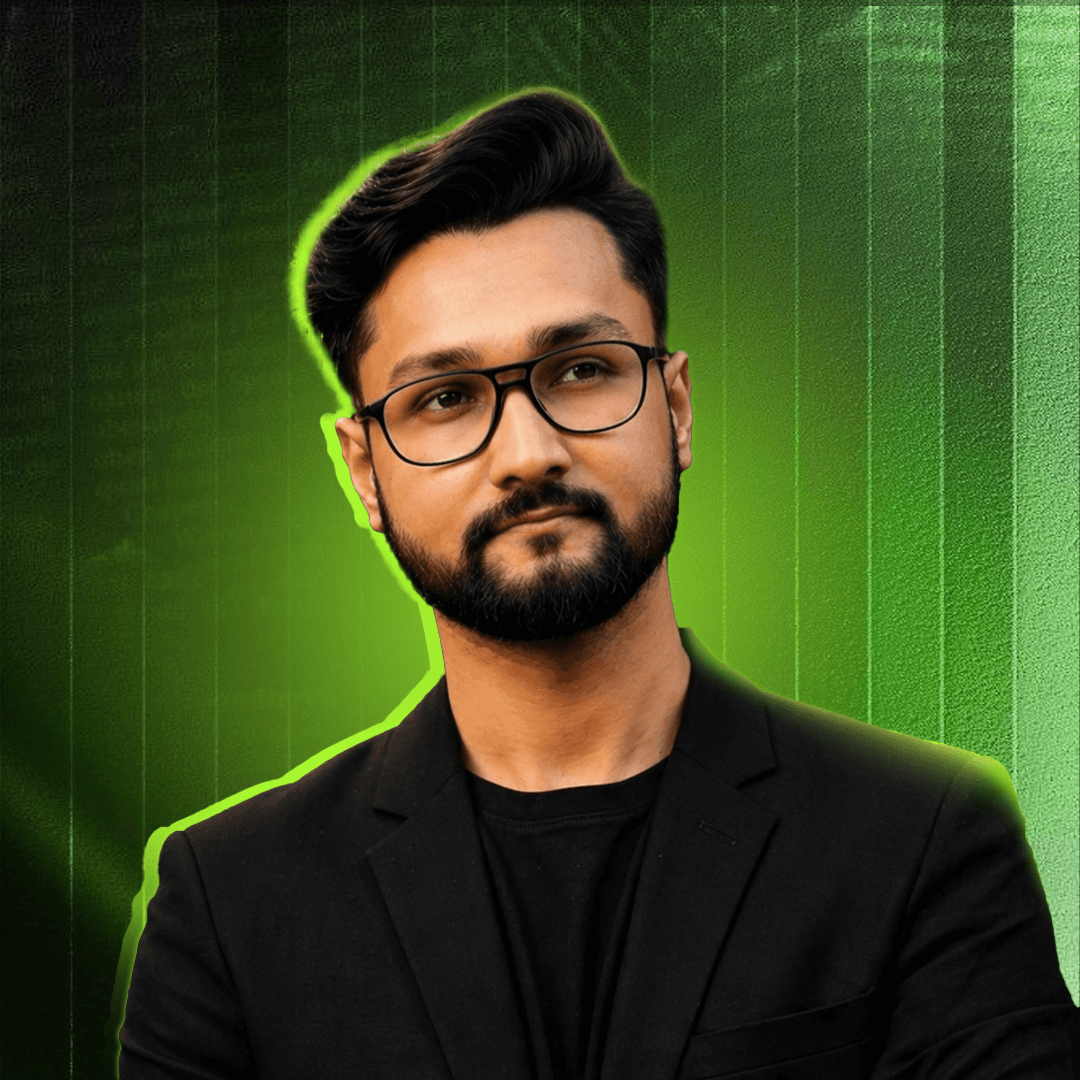 Portrait of portfolio creator – front view