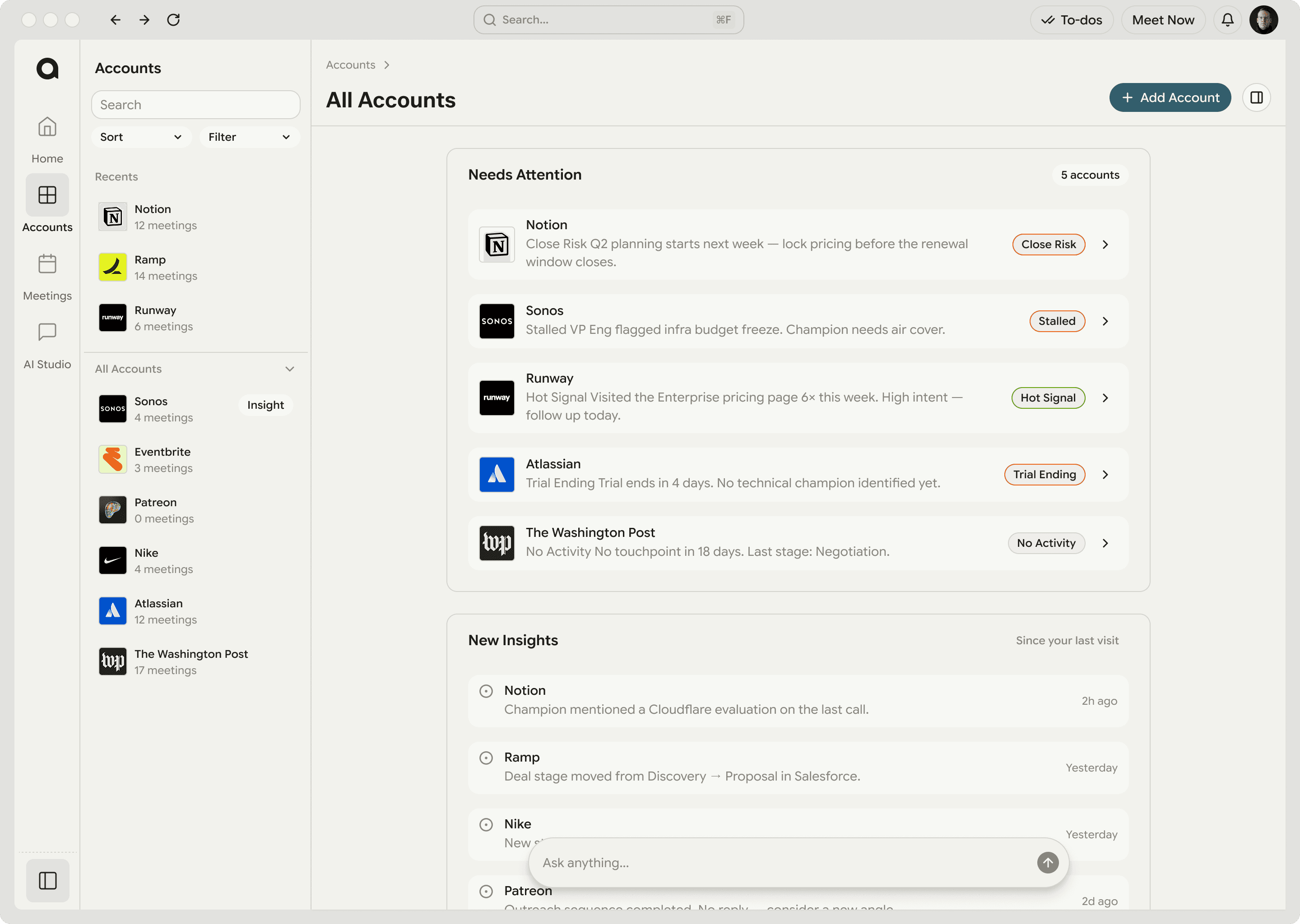 AnyTeam product preview