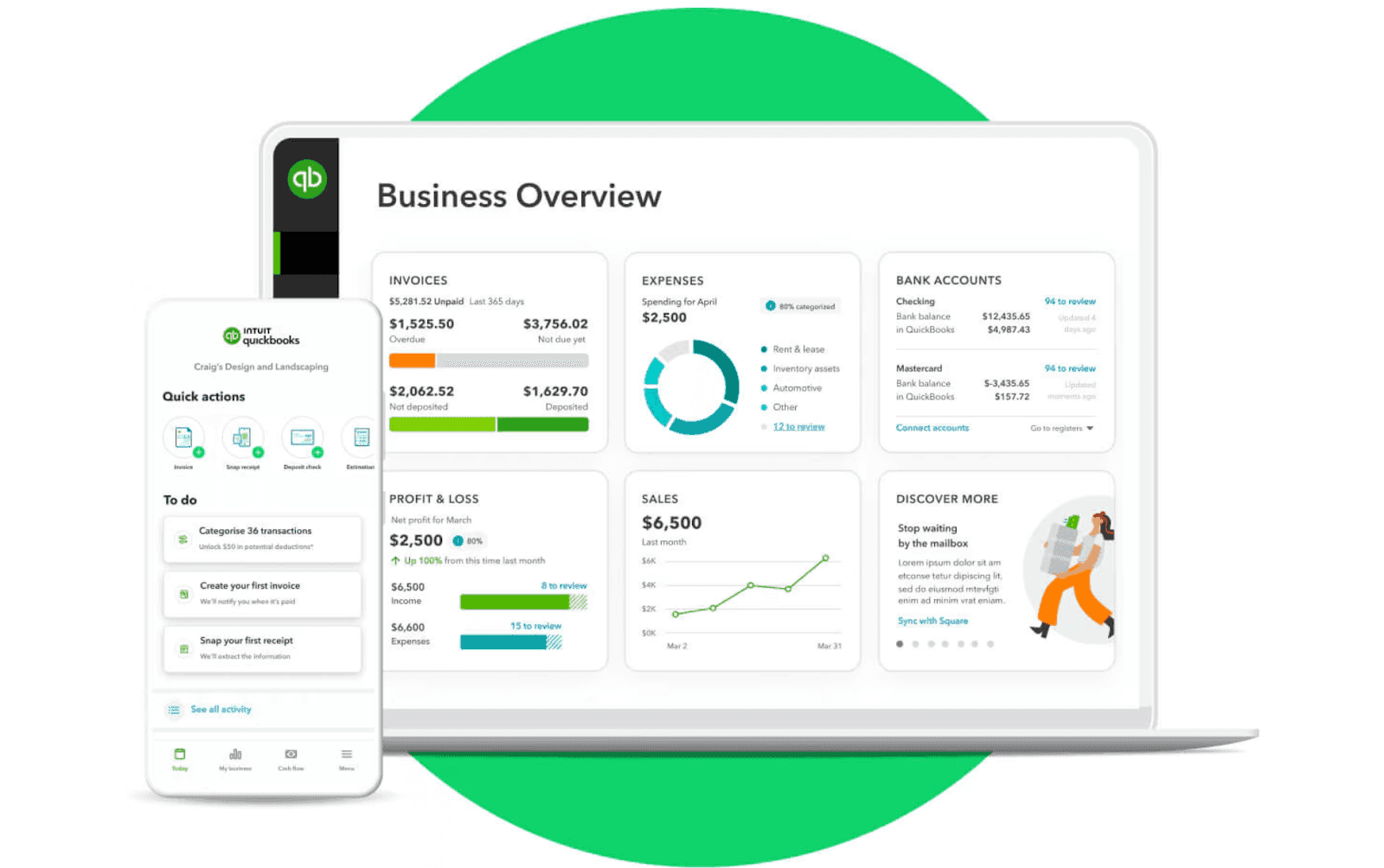 QuickBooks working space