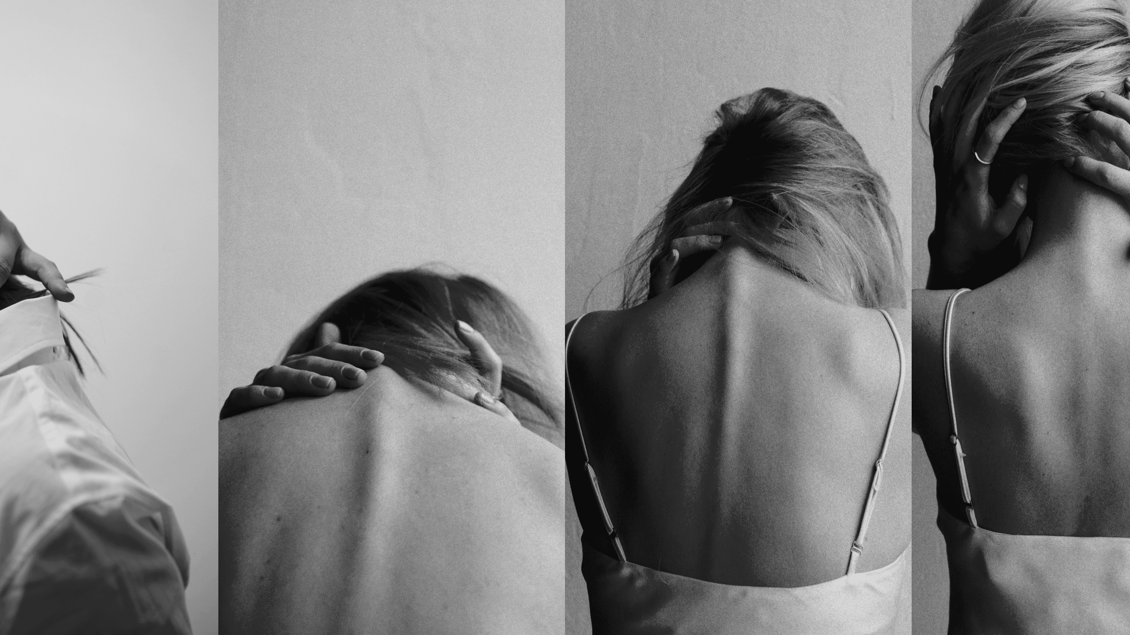 Фон сайта парфюмерной студии Storysmell с образом девушки, которая наслаждается парфюмом