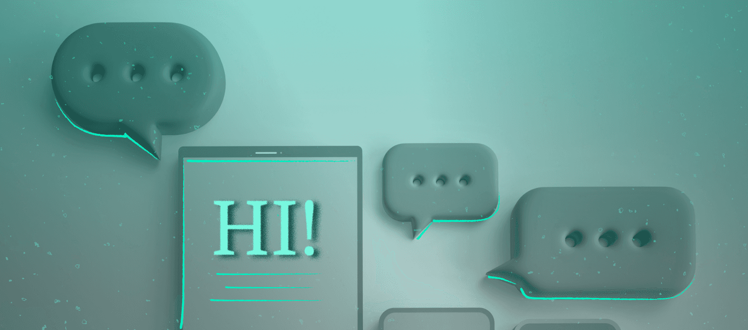 Lifecycle marketing illustration showing SMS conversation bubbles and a mobile message interface, representing SMS marketing communication and messaging strategy.