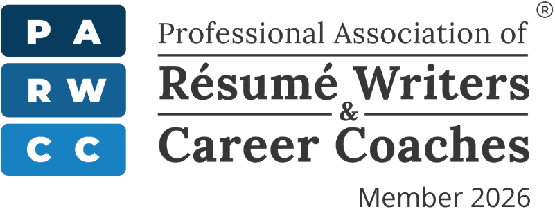 Membership badge confirming CV Engineer is a member of the Professional Association of Resume Writers and Career Coaches.