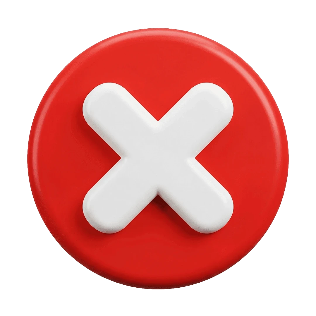 Roter X-Button