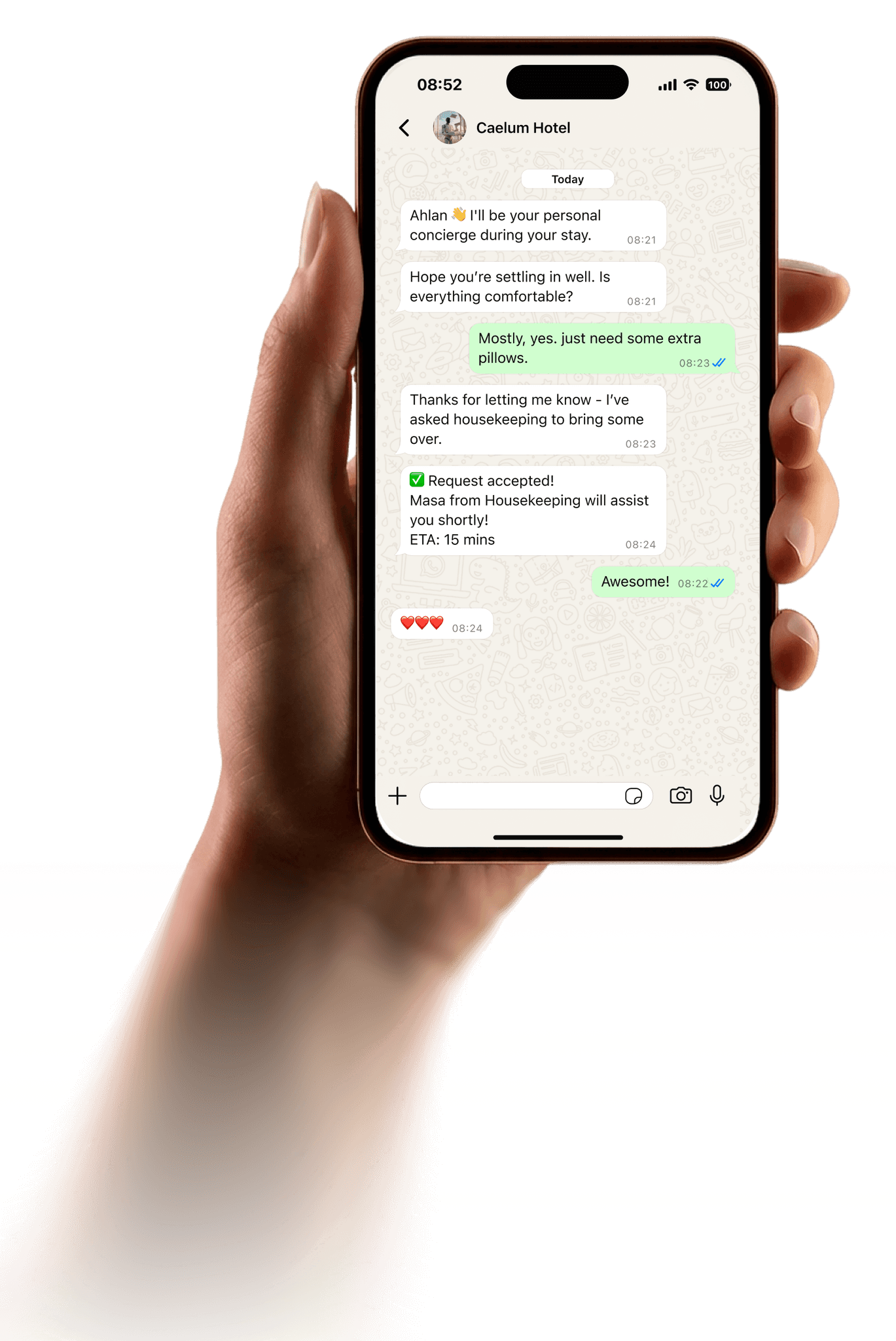 Phone in Hand Mockup