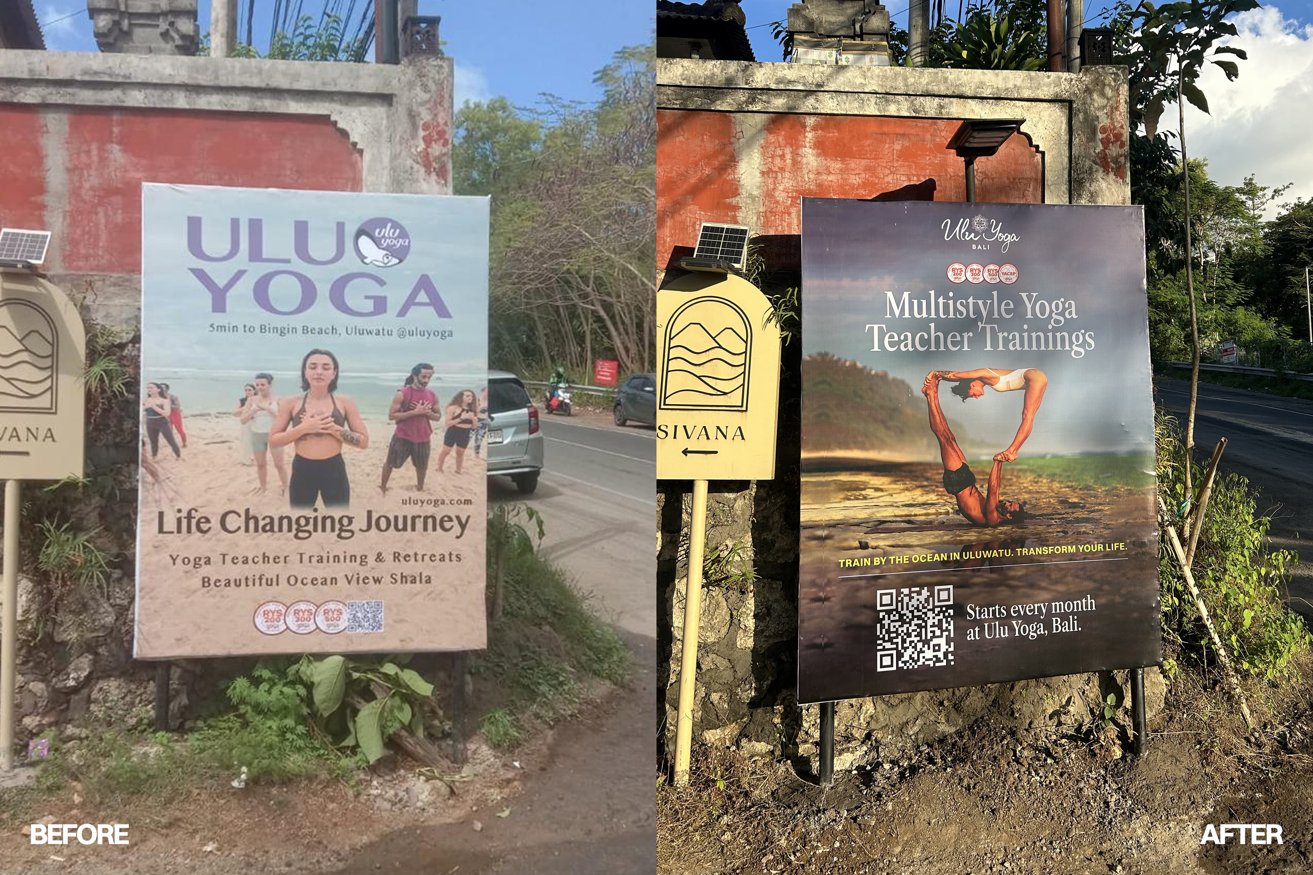 Yoga teacher training poster Bali