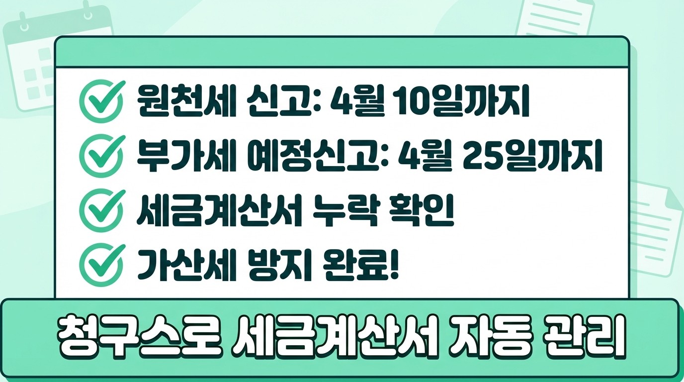 청구스로 세금계산서 자동 관리