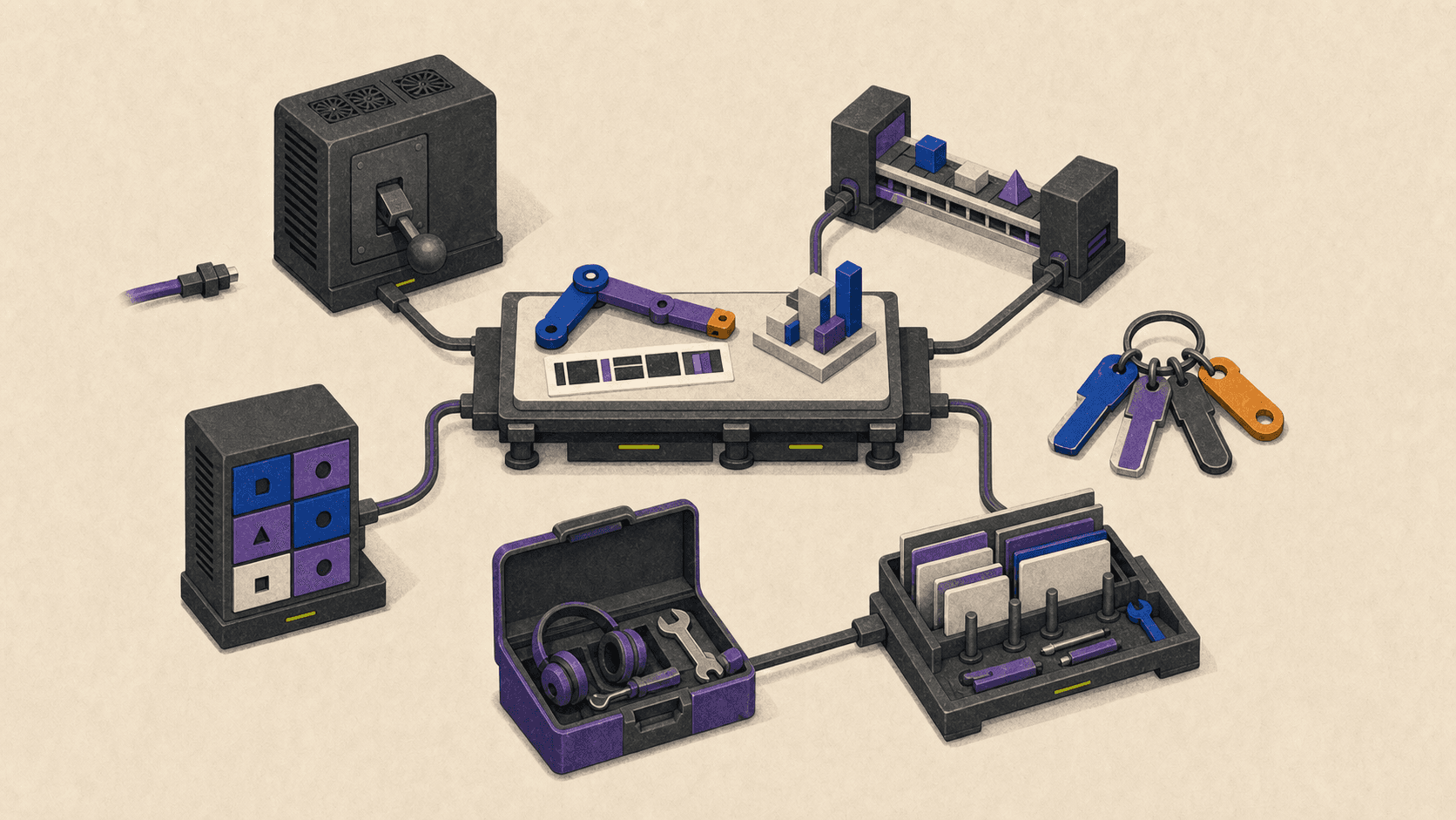 A cloud workstation connected to separate compute, persistent storage, data transfer, licensing, support, and management components that contribute to total cost.