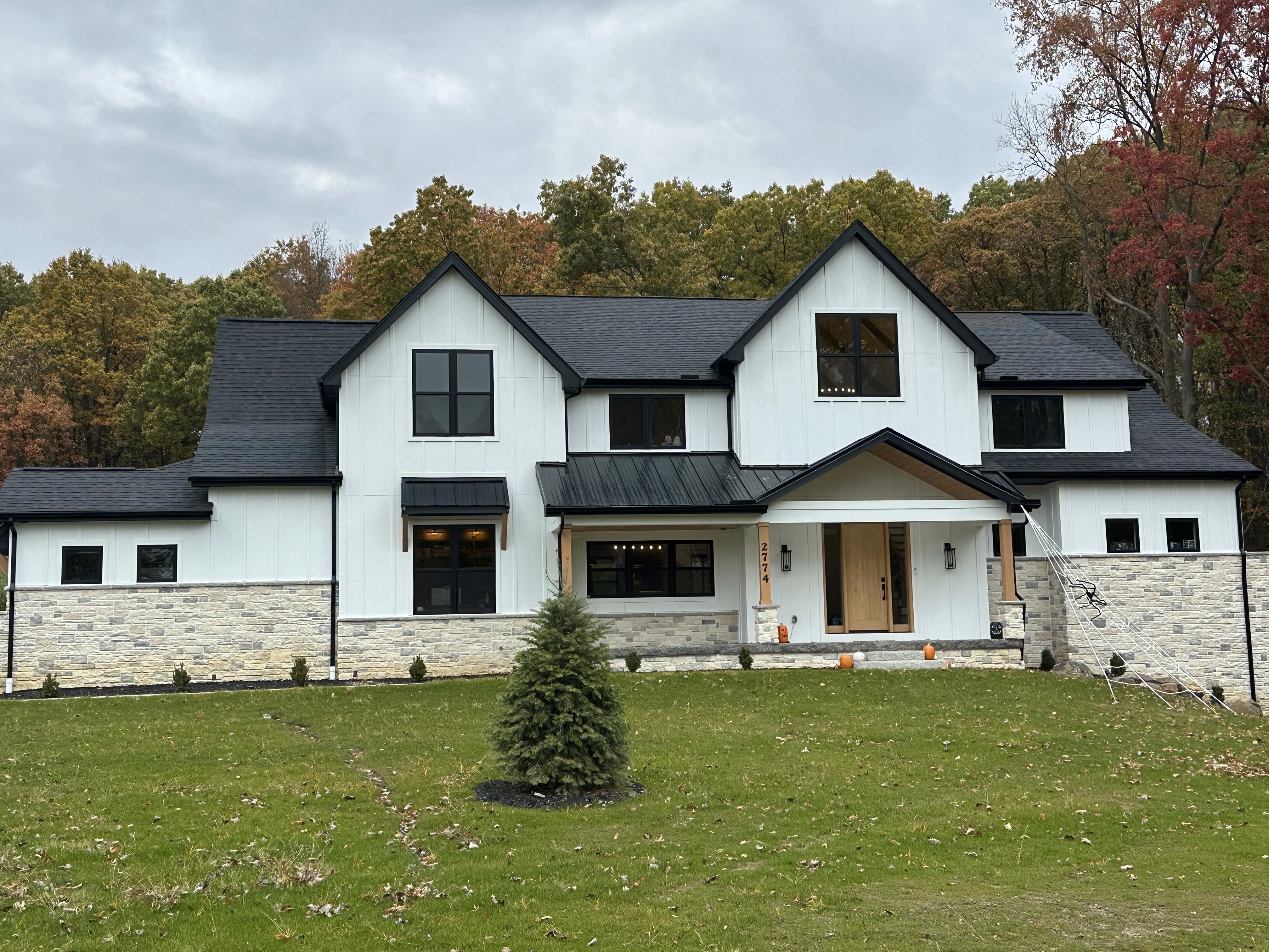 brown and white concrete house