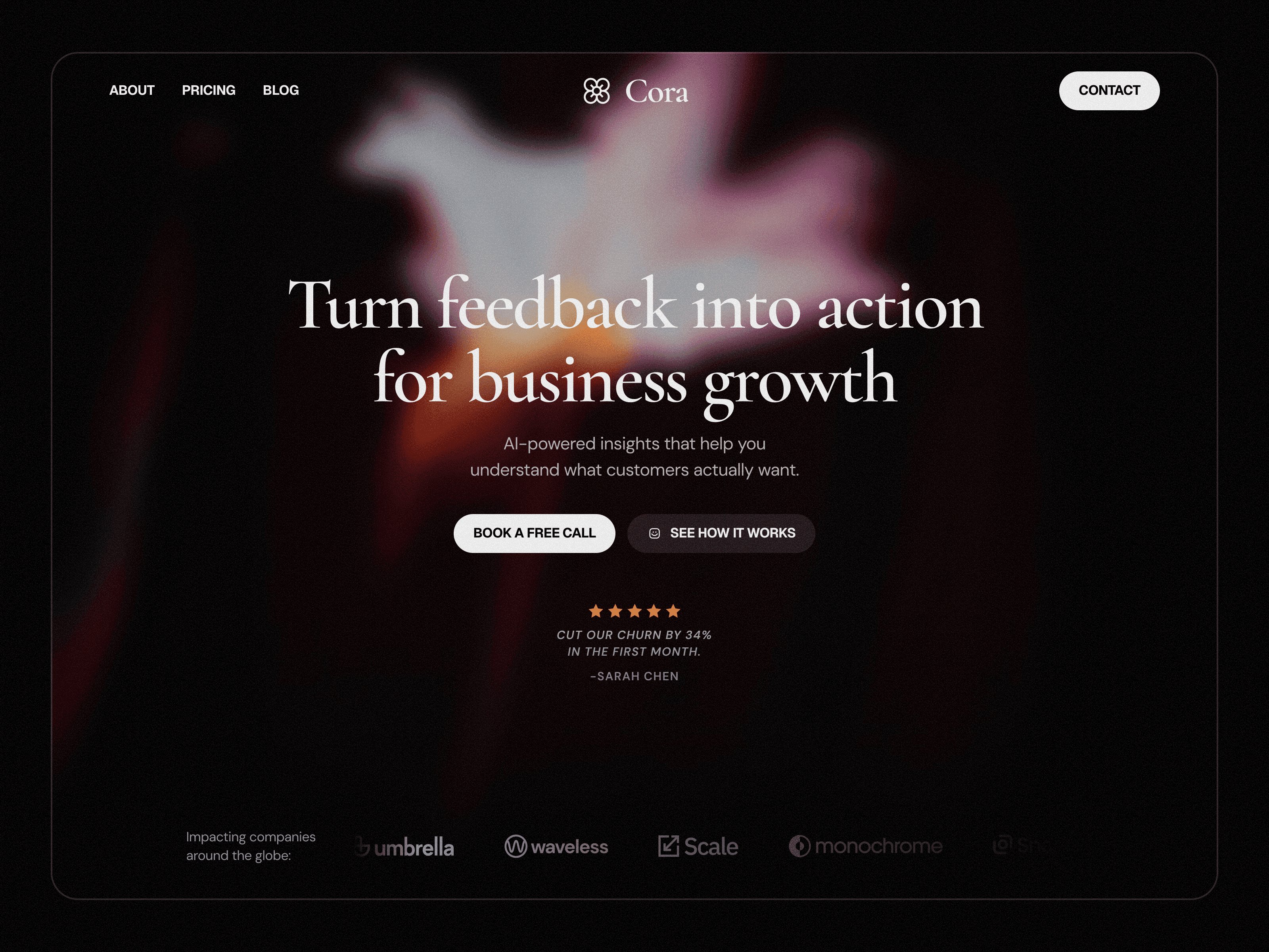 Cora Framer Template