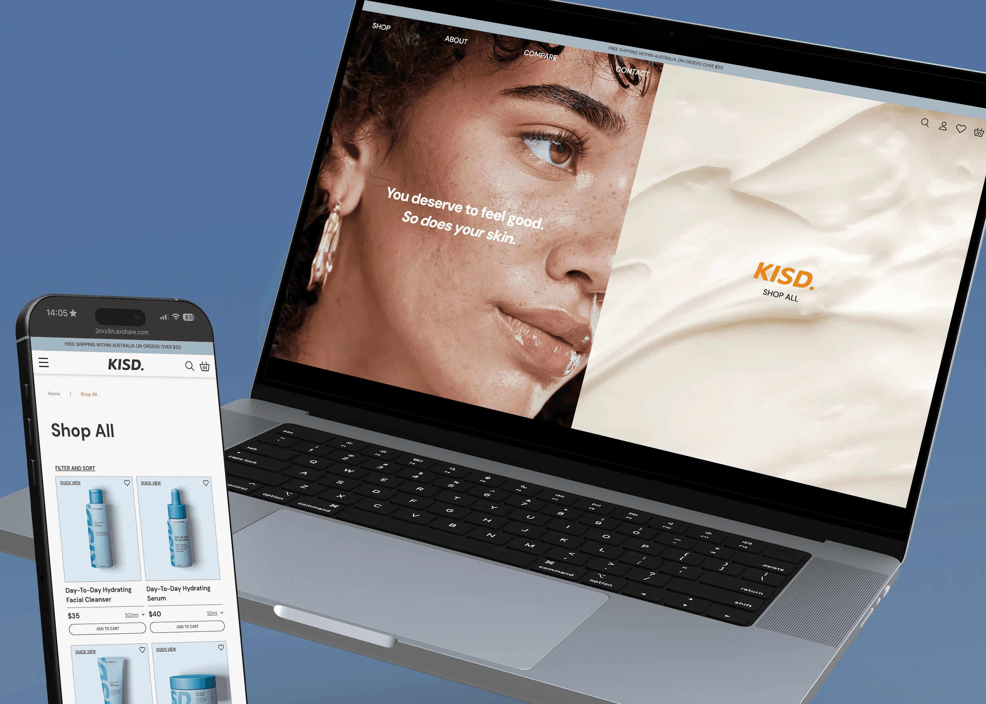 A close-up of a person wearing green-tinted glasses, with a serious expression and smooth skin.