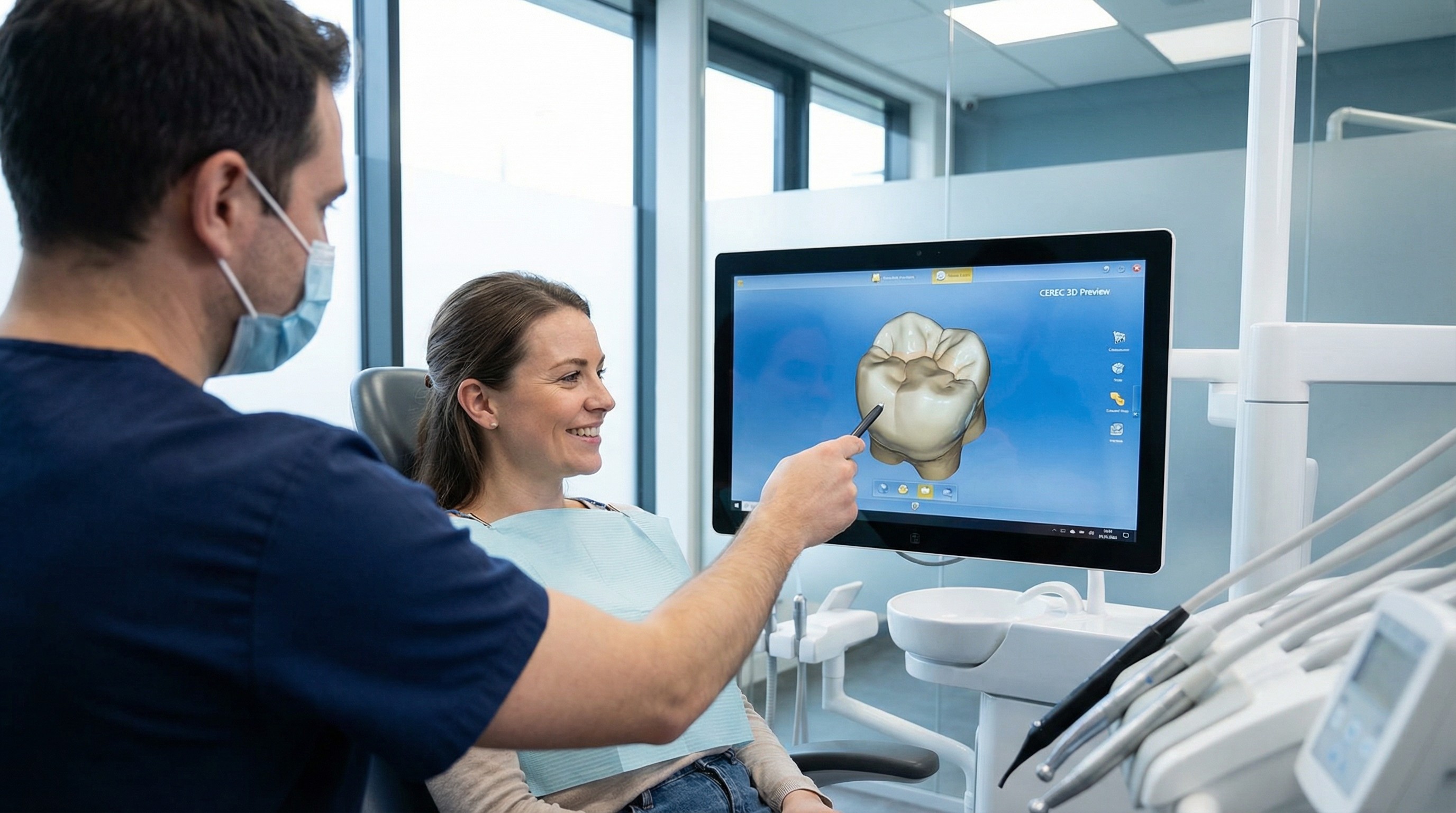 3D imaging technology used at our Mineola office to determine dental implant cost and placement precision