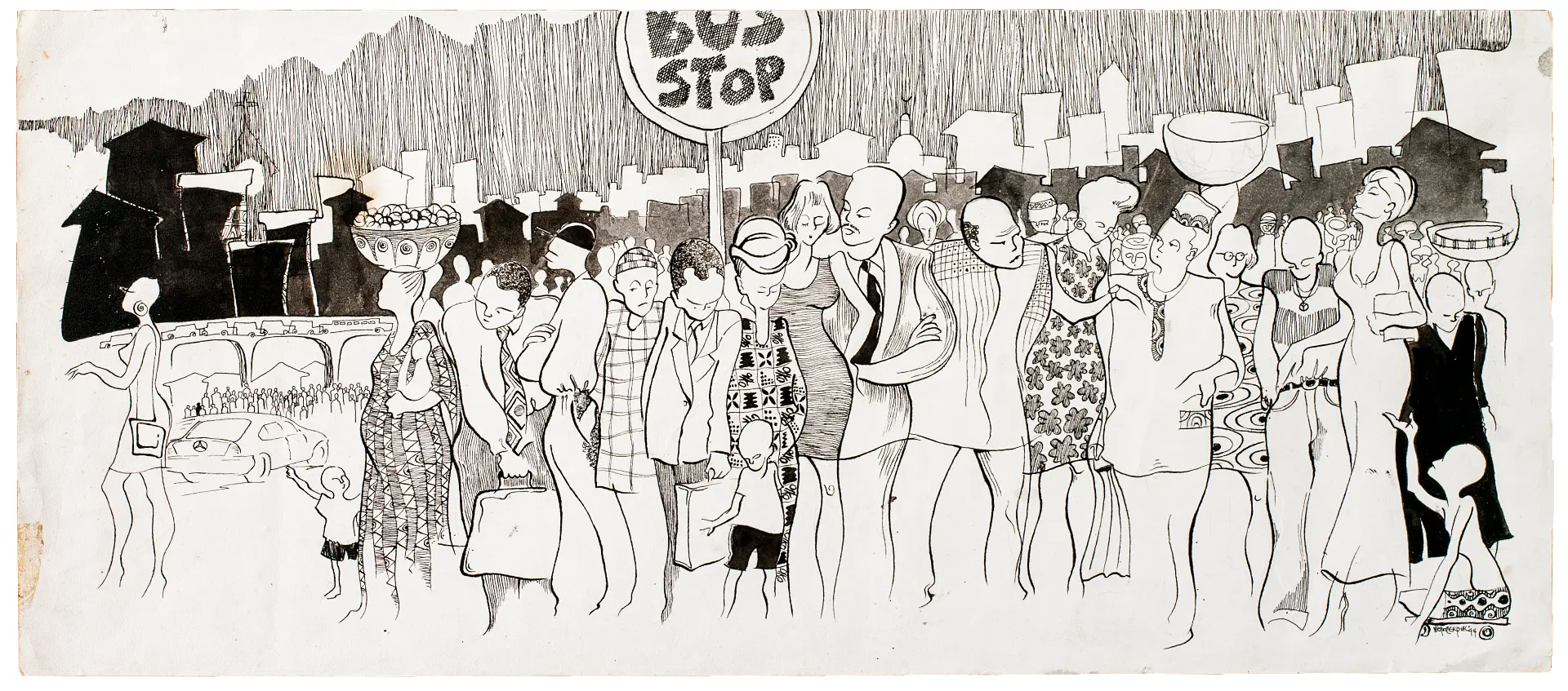 Original illustrations for Daily Times article