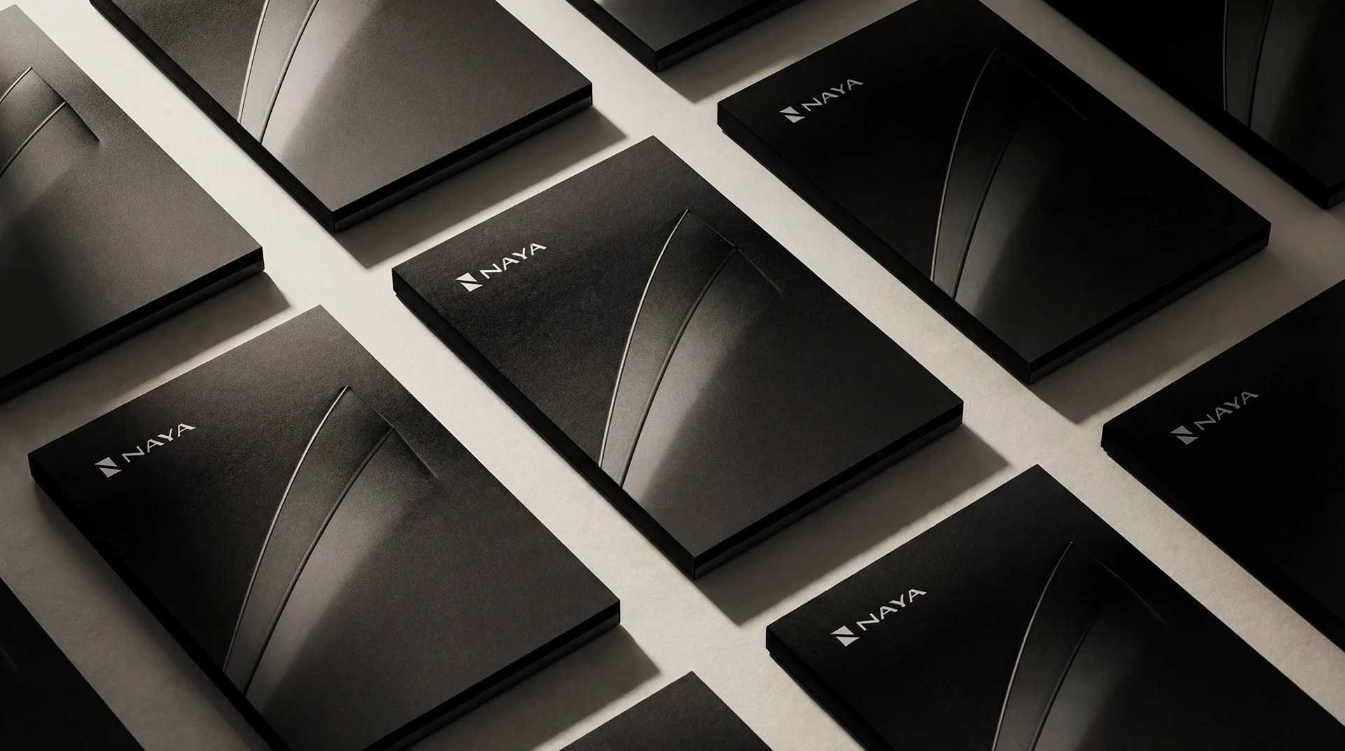 Batch.Works product catalogue book on a work top with a graphic printed image on the front