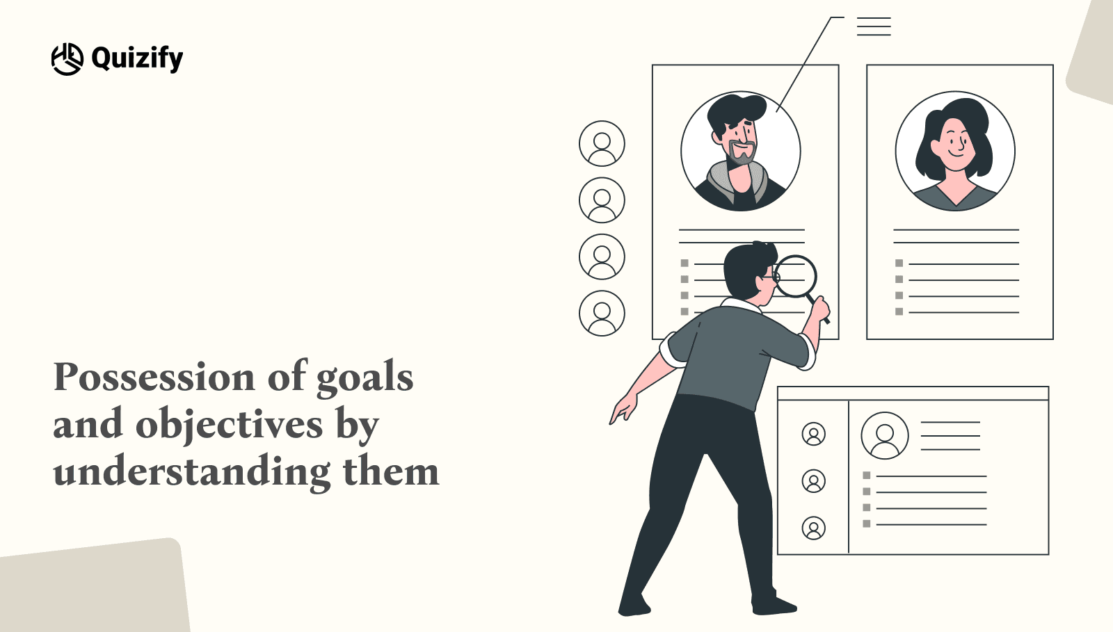 Possession of goals and objectives by understanding them | Quizify