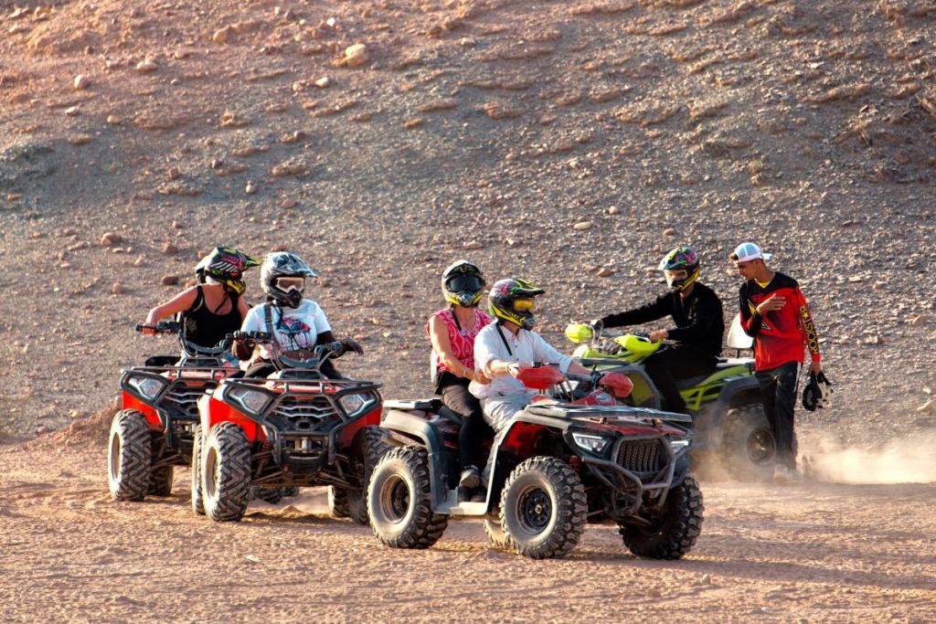 quad biking in agafay desert