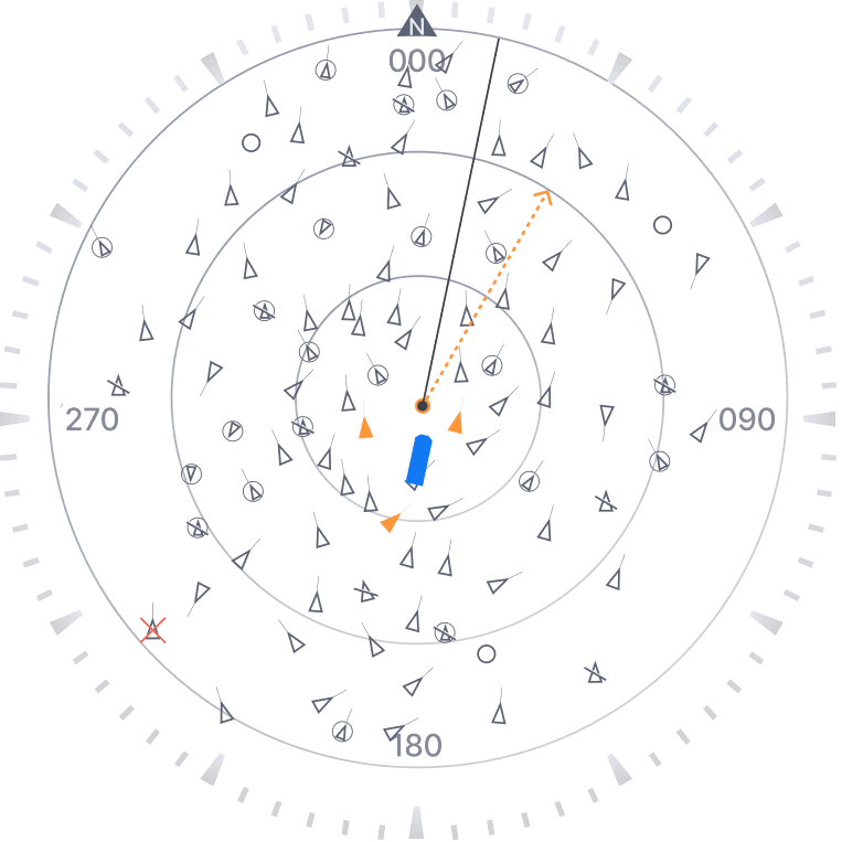 A hand holding a black pen, poised to write or draw on a surface.