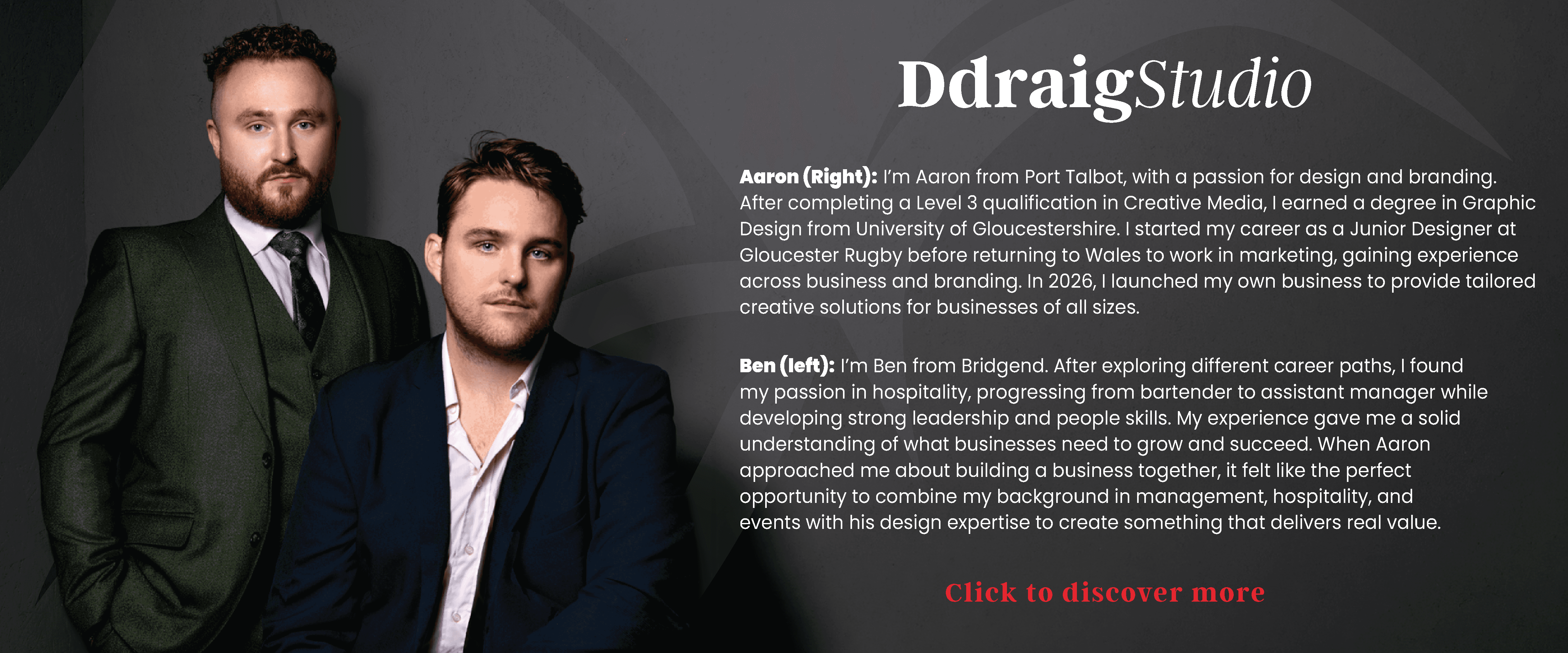 A introduction to founders Aaron & Ben and where they have come from in their respected professions