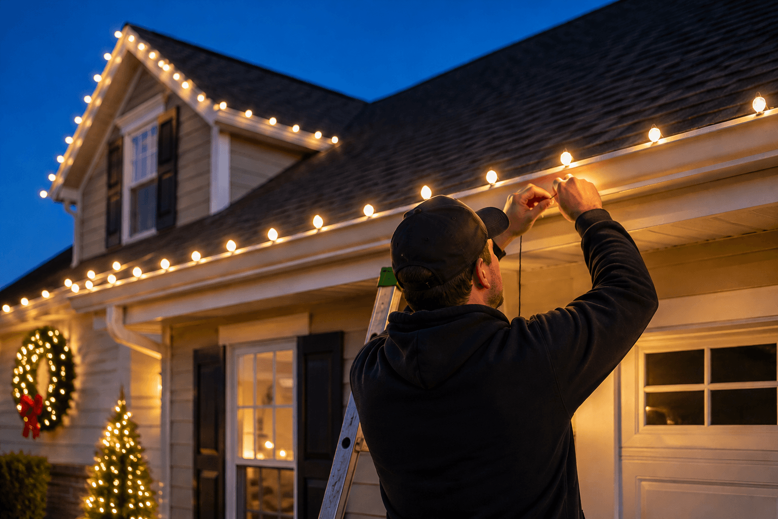 Christmas Light Installation