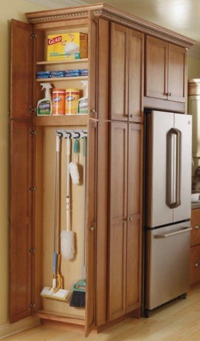 Narrow End Cabinet in Small Kitchen