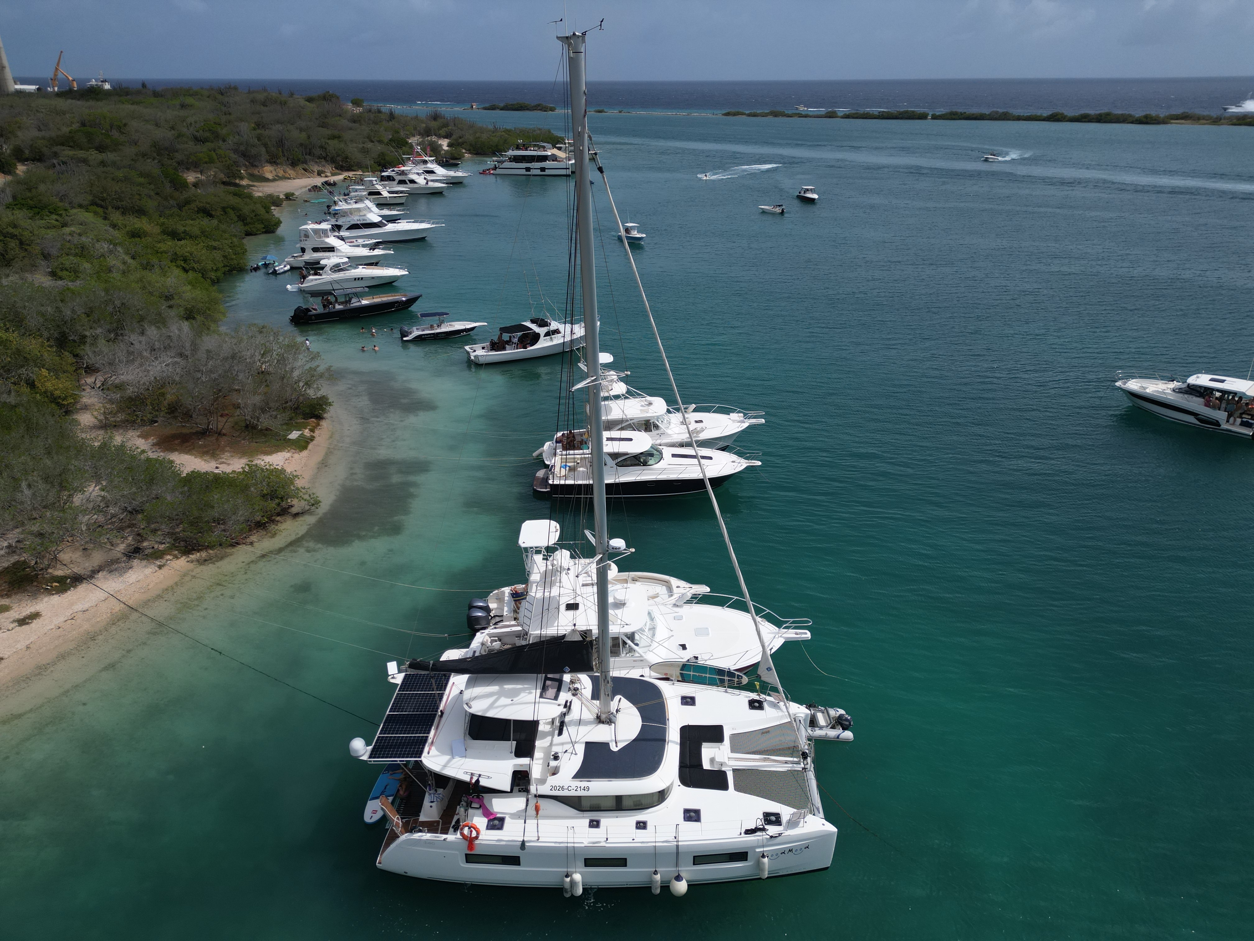 Private catamaran experience in Fuik Bay Curaçao