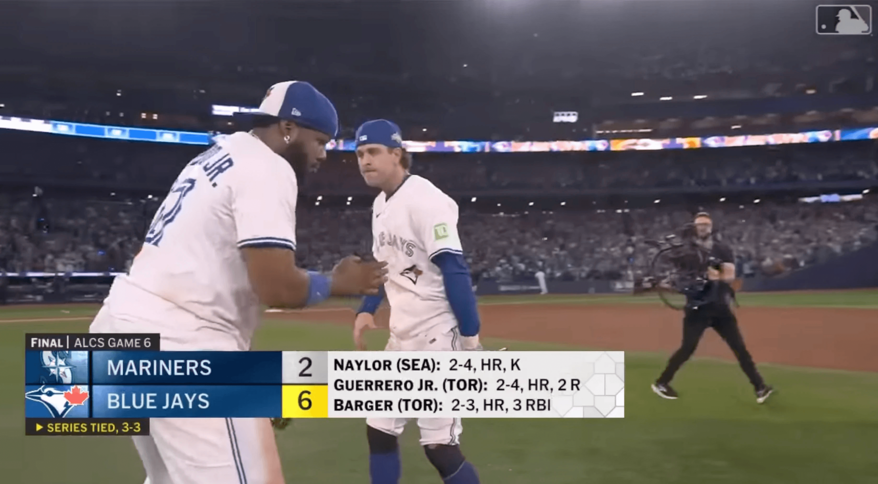Vlad Guerrero Jr. helps the Blue Jays force Game 7 in the ALCS