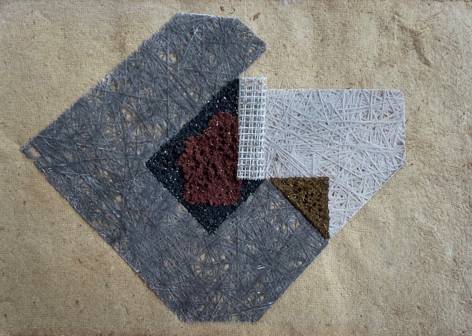 herd of sheep on road painting