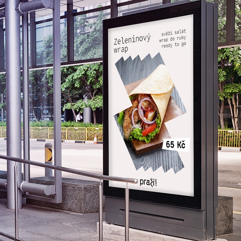 Brand identity pro Praži Café – vizuál 3