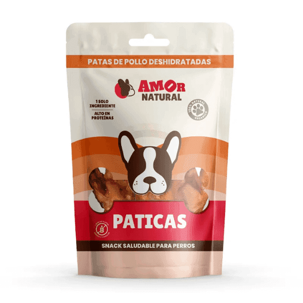 Snack patas de pollo deshidratadas