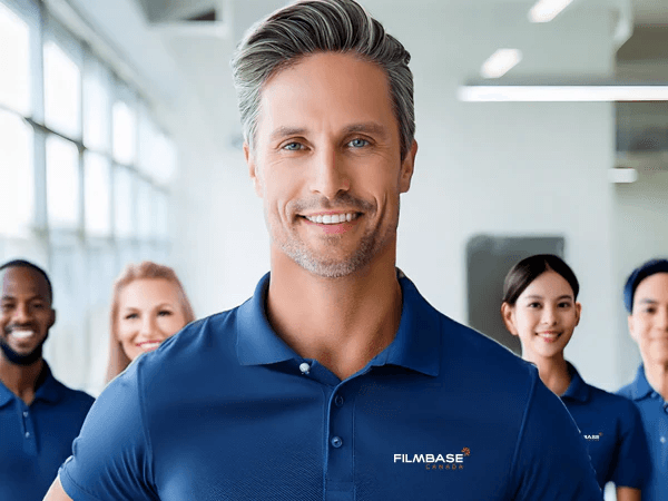 man drawing on dry-erase board