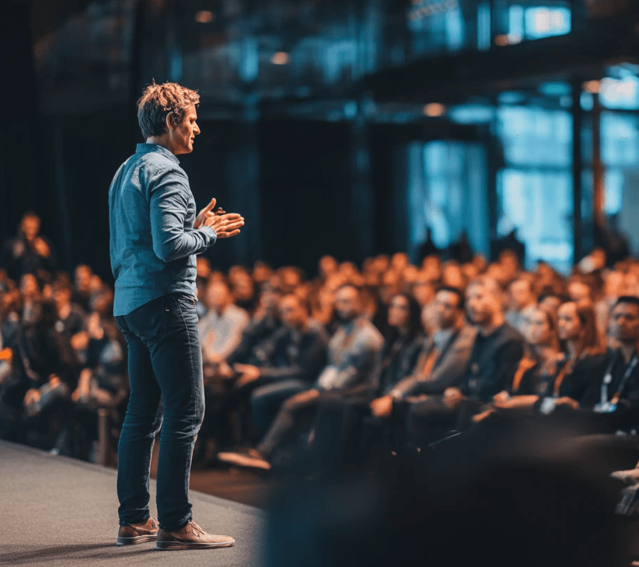 two people looking at a tablet and smiling